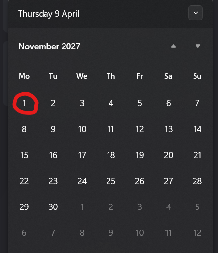 TheRDouble's tweet photo. It's fine for this Major, but if the Major deadline moves back a month in 2027 it re-creates the problem of tier 1 events scheduled over the top of the deadline that it looked like we'd moved past. https://t.co/oO2UmHZrMz