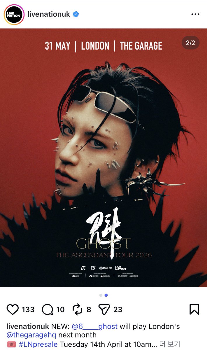 deadline520's tweet photo. 샤오귀 《魁》 해외투어 관선 📢

📆 5/26 파리
📍Le Trabendo

📆 5/28 베를린
📍Columbia Theater

📆 5/31 런던
📍The Garage

🎫 4/14 선예매, 4/15 일반예매
🔗 https://t.co/N5uzpu0n4G https://t.co/5dulaFztW5