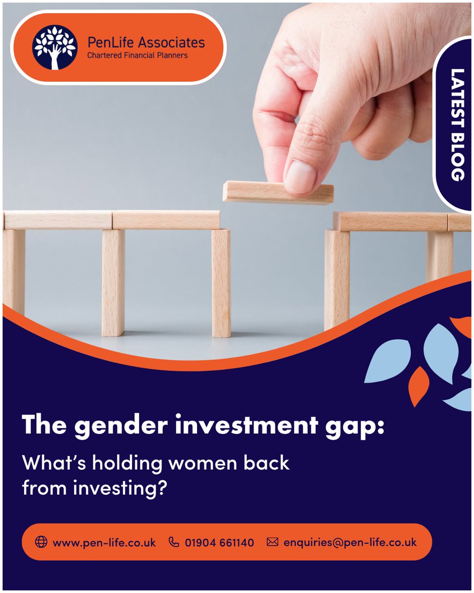 Women are still less likely to invest than men, which can impact long-term financial security.

Read our blog here: pen-life.co.uk/the-gender-inv…

📞 01904 661140
📧 enquiries@pen-life.co.uk

#financialplanning