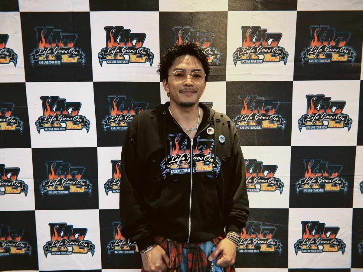 ryuto_staff's tweet photo. 𝟐𝟎𝟐𝟔.𝟒.𝟗(𝐓𝐡𝐮.)
𝐊𝐀𝐙 𝐋𝐈𝐕𝐄 𝐓𝐎𝐔𝐑 𝟐𝟎𝟐𝟔 "𝐋𝐈𝐅𝐄 𝐆𝐎𝐄𝐒 𝐎𝐍"
〜𝐅𝐔𝐊𝐔𝐎𝐊𝐀〜

🔥 𝑻𝒉𝒂𝒏𝒌 𝒚𝒐𝒖 🔥

#KAZ #GENERATIONS #数原龍友
#LIFEGOESON #LIFEGOESON_KAZ https://t.co/D6jzvmb7oz