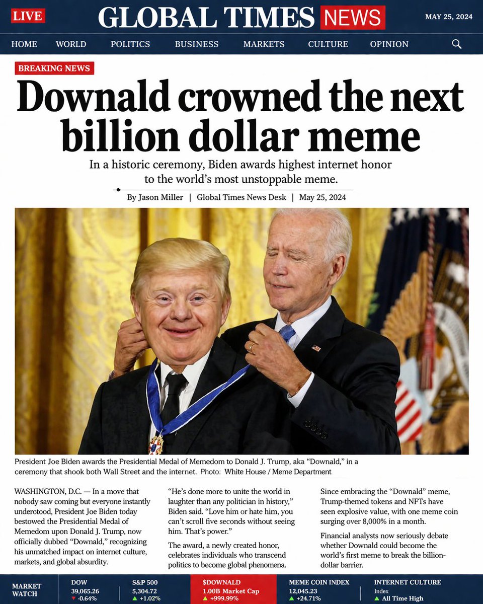 Downald twump tweet media