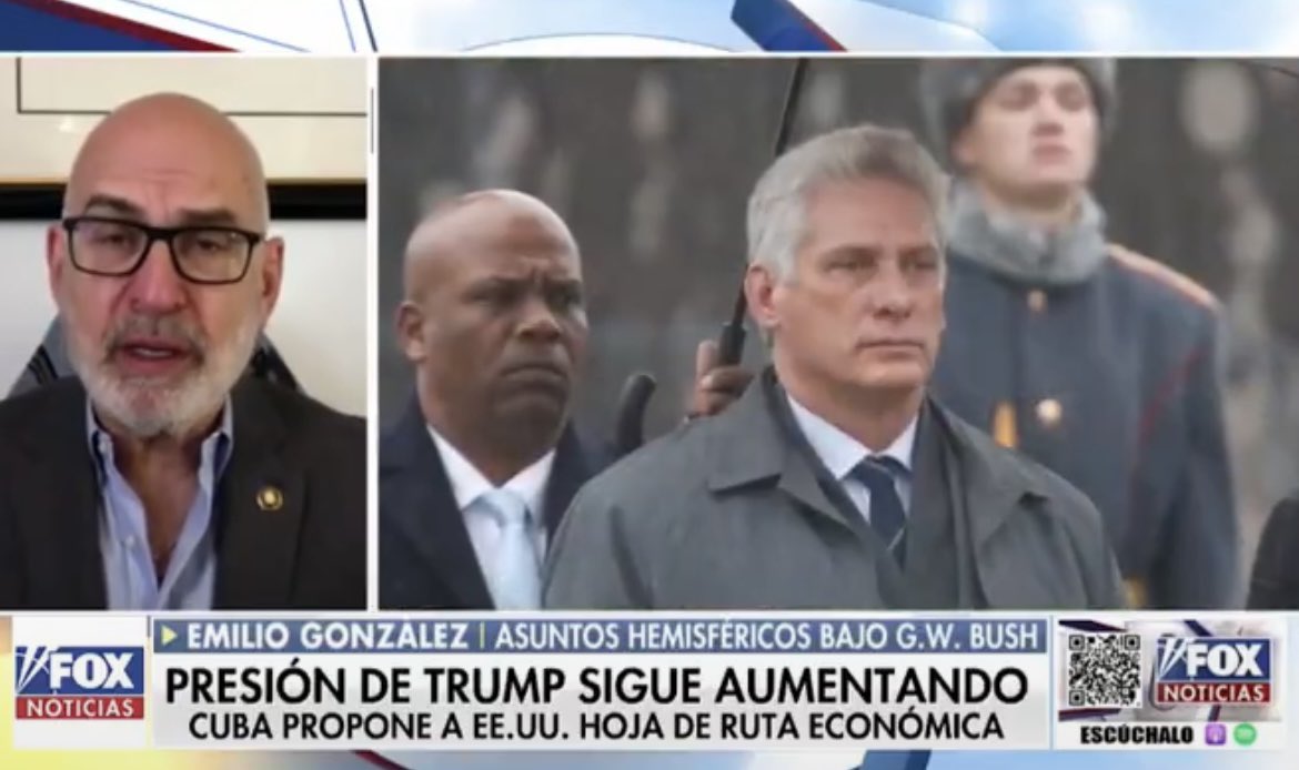 emiliotgonzalez's tweet image. Enjoyed appearing on @FoxNoticiasEnX with @AndreaLinaresTV.

“Cuba is a bankrupt country. The Somalia of our hemisphere. Cuba produces nothing - no agriculture, no industry.

Cuba lives of crumbs donated by fellow communist governments like #China and now #Mexico and #Uruguay”.