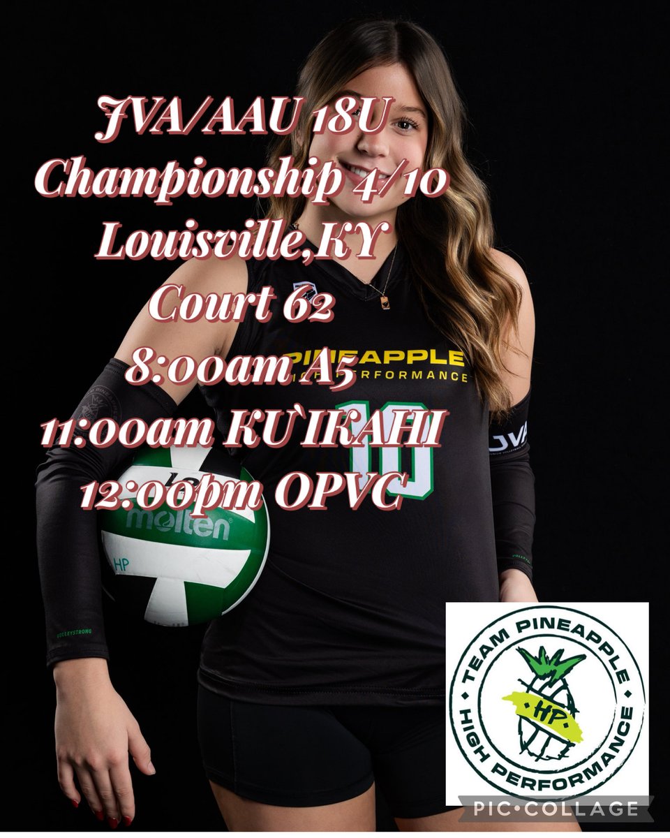 CrakerElla's tweet photo. JVA/AAU Championship.  @PineappleHPA 18u https://t.co/NcLEtio4m6