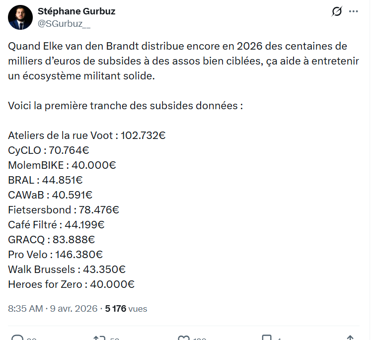 AnneLowenthal's tweet image. Le président des jeunes #MR scandalisé parce que la ministre de la mobilité subsidie des assoces qui travaillent dans la mobilité 😅