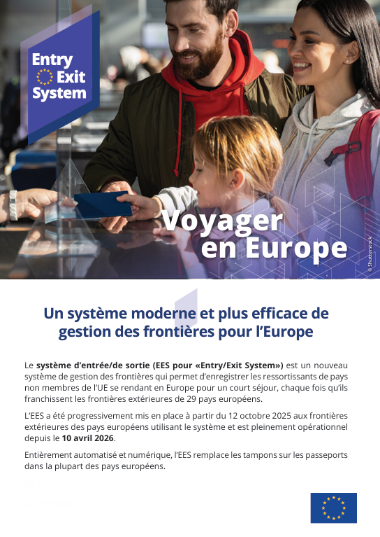 PLinLyon's tweet photo. Od 10 kwietnia br. nowy system wjazdu/wyjazdu (ang. Entry/Exit System (EES) nowy europejski system zarządzania granicami umożliwiający rejestrowanie obywateli państw spoza UE, udających się na krótki pobyt na terenie UE https://t.co/XVJfHVnqyQ