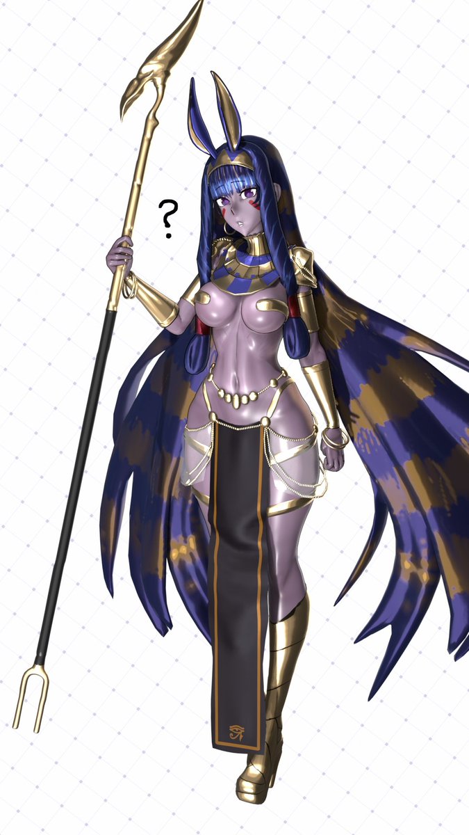 SillyWalkerD's tweet photo. My 3D model of Nitocris (Fate/Grand Order), based on @raita_z ' s artwork

#3DArt #FateGO https://t.co/HbTxpOSjGz