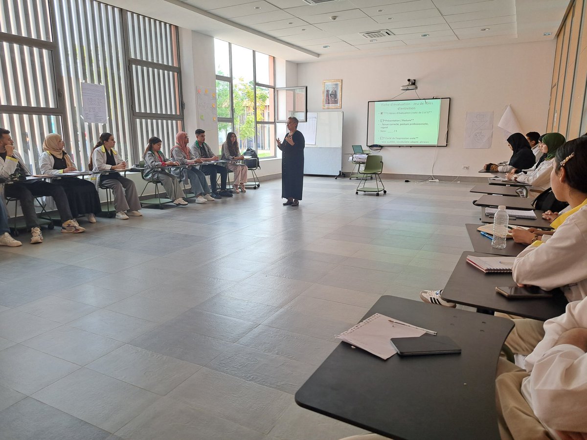 UM6P_IE_Lab's tweet photo. As part of TAGDev 2.0, an employability training was held on April 6–8, 2026 in Beni Mellal for apprentices from CMC and ISIAO–OFPPT. It covered soft skills, career planning, job search techniques, and orientation on employment and entrepreneurship pathways. https://t.co/jUlGro8hP4