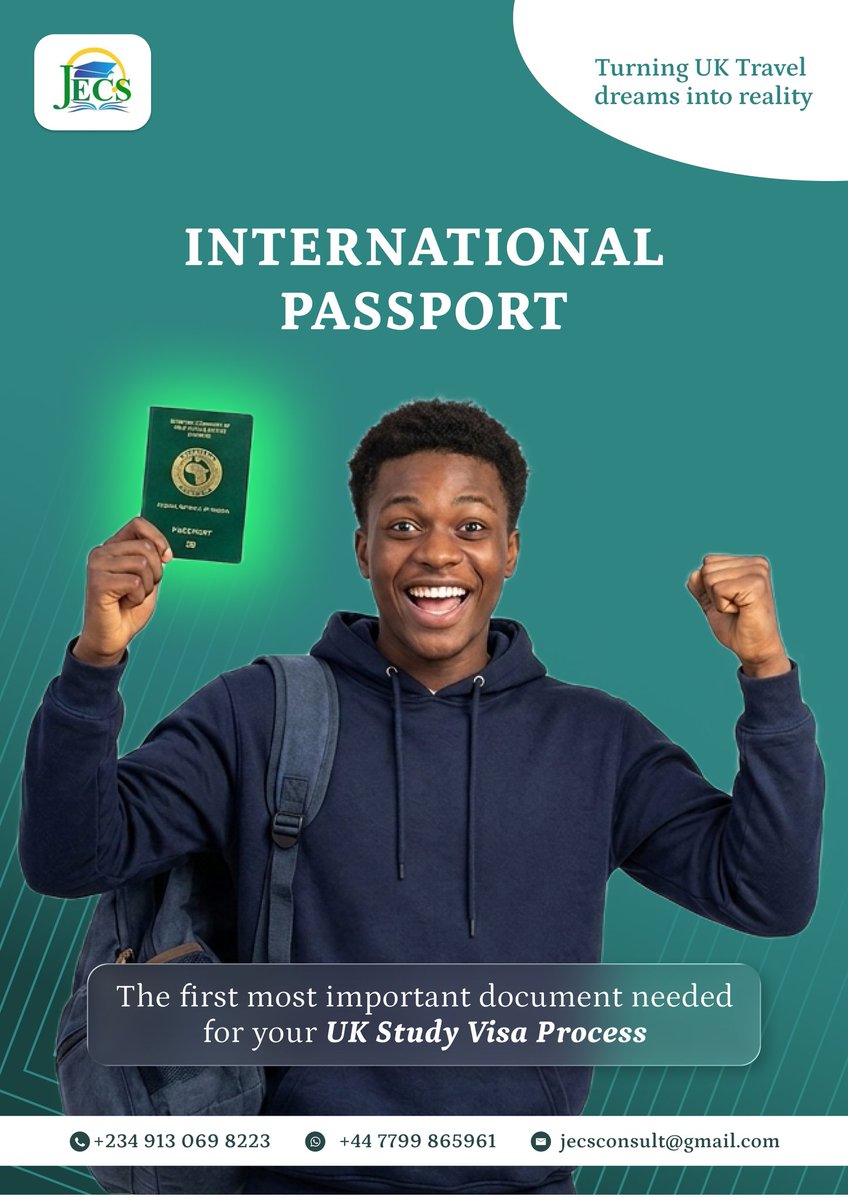 Jimmypas_ltd's tweet photo. Get this first, if you're ready to start your UK Travel Journey Process.

Application for September 2026 Intake is ongoing.

#studyabroad #uk #travel #visaapproved #passport https://t.co/AhFjkmR97K