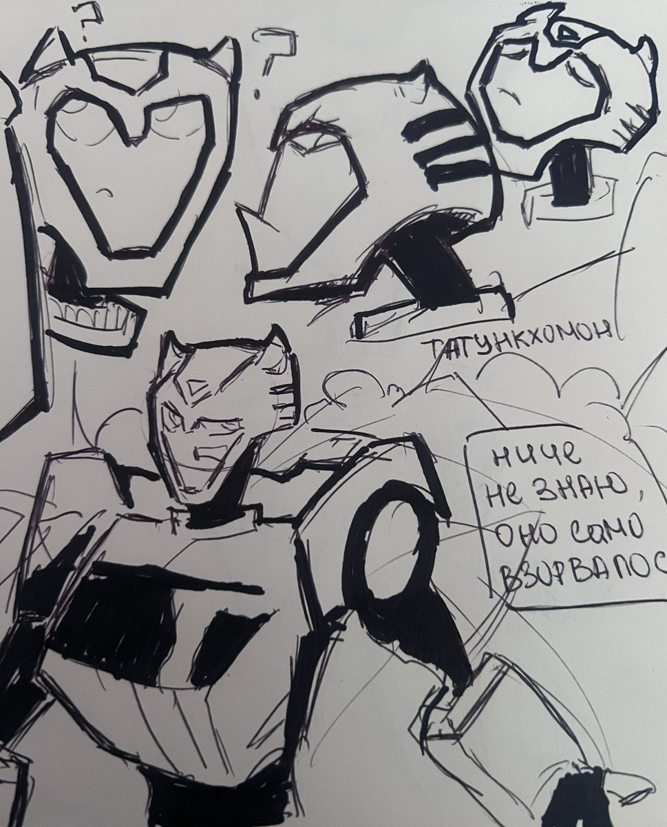 naris33072's tweet image. doodles again #bumblebee #blitzwing #shockwave #tfa