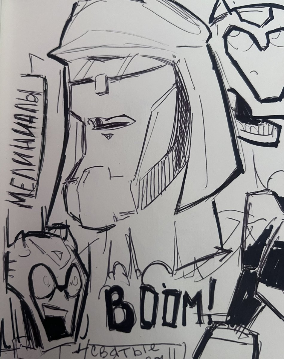 naris33072's tweet image. doodles again #bumblebee #blitzwing #shockwave #tfa