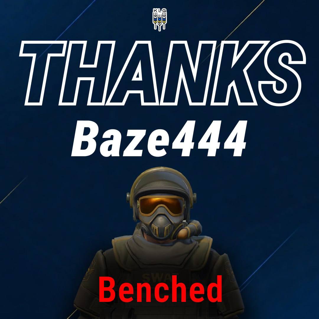 KLGeSport's tweet image. 🫡 Thank you, Baze444!

​For leading the squad and guiding us to so many victories with your brilliant tactics. You've been an incredible captain.

​We wish Kostyantyn the absolute best of luck in the next chapter of his career! ❤️

​#CS2 #klg