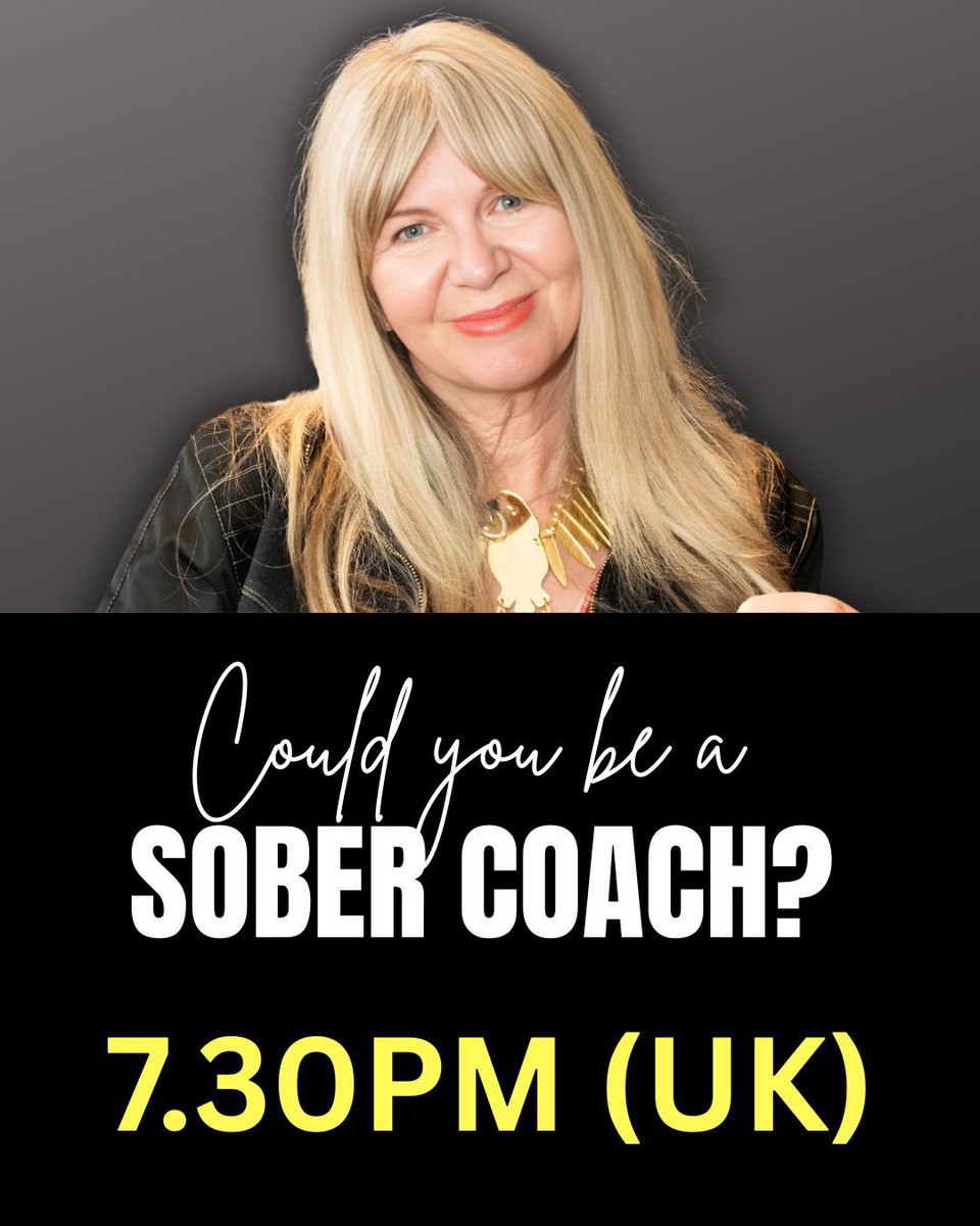 janeyleegrace's tweet photo. Quit the booze? Thought about a new purpose supporting others? Join our free webinar https://t.co/4RJcUVCDpL https://t.co/u1tGWufdfX