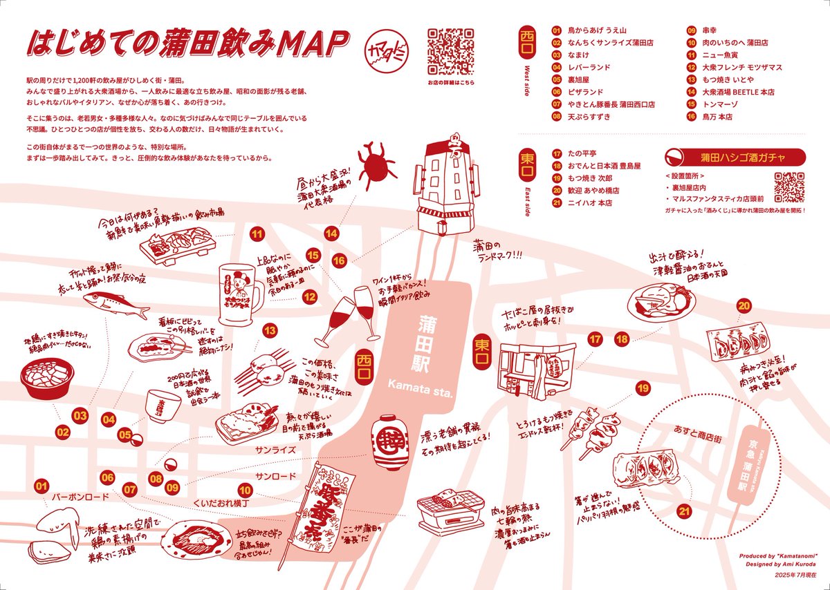 kamatanomi's tweet photo. はじめての蒲田飲みMAP https://t.co/Su4XtmrUwa