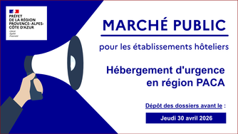 Image de Préfet de la région Provence-Alpes-Côte d'Azur - #MarchéPublic | 📢 Vous êtes hôtelier❓
L’État lance un marché public dédié aux nuitées hôtelières po