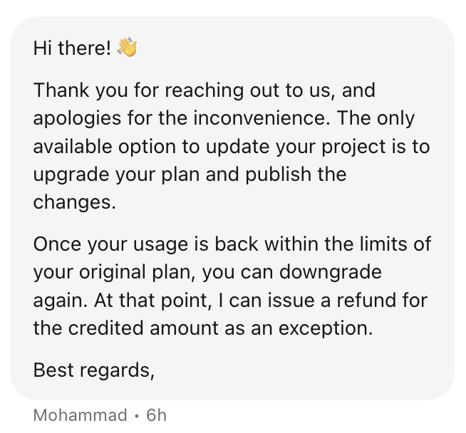 capy_gg's tweet photo. Update, complaining to support I managed to get something. 

You still need to pay the ~£200, but then they do a refund for the rest https://t.co/Dv4ROv2yHd