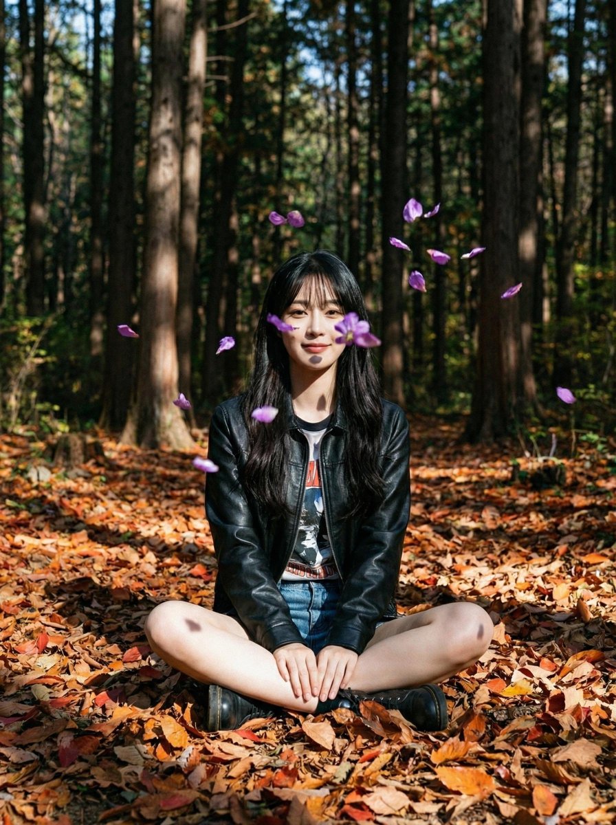 MasterNFTio's tweet photo. 森で花びら舞う空間に包まれて、幸せな気分🌸✨ この時期の自然って本当に素敵だね！ みんなも素敵な一日を過ごしてね😊💖

#葵 #女子大生 #ハッピーオーラ https://t.co/Hn2jHvl4ee