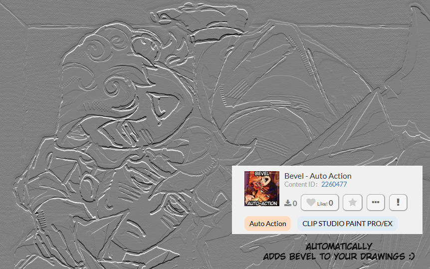 Inspired by this (thank you op omg you're a life changer) and turned it into an auto-action for csp users! if any clip studio paint user wants it i just uploaded it for free go have fun 😭