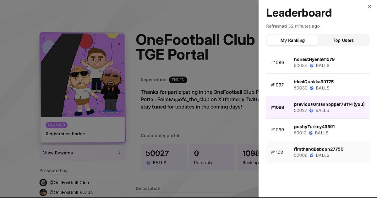 DaveCollado17's tweet photo. @ofc_the_club @okx @Revolut @Gate @kucoincom @Bit2Me_Global @AerodromeFi hi @ofc_the_club im not eligible even though im in the top 1k leaderboard... i also minted a badge. i also invited 3 users only as i remember during season 1 so i believe im not tagged as a bot and this is only due to a glitch (hopefully) please, need help. thanks https://t.co/zmbfsAoBM0