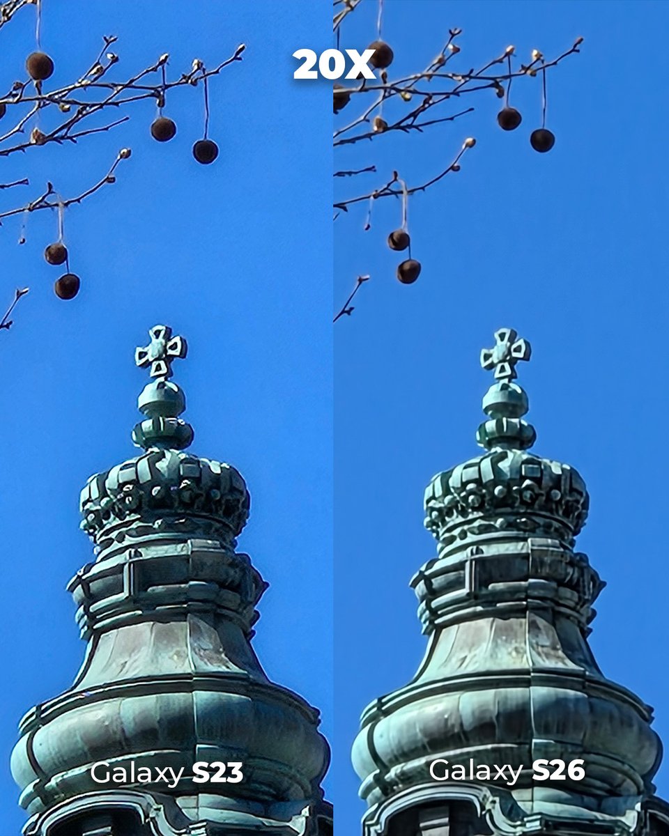 versus_com's tweet image. Galaxy S23 vs S26: Zoom Test! 📷
From past to present, what changed in long-distance
photography? 👀

#zoomtest #galaxys23 #galaxys26 #cameratest