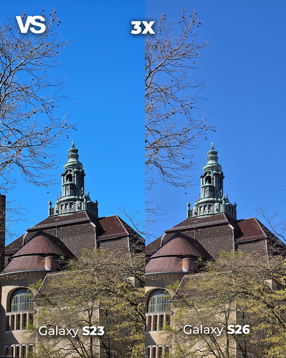 versus_com's tweet image. Galaxy S23 vs S26: Zoom Test! 📷
From past to present, what changed in long-distance
photography? 👀

#zoomtest #galaxys23 #galaxys26 #cameratest