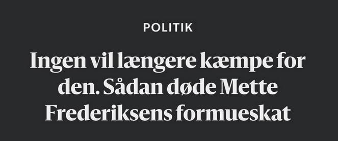AlexVanopslagh's tweet photo. Da Mette Frederiksen lancerede sit forslag om en ny formueskat, mente en sjældent enig kommentatorstand, at det var noget nær det mest geniale siden skiveskåret brød. 

Man måtte nemlig forstå, at enhver modstand mod den socialdemokratiske misundelsesskat blot ville spille socialdemokraterne et politisk vinderkort i hænde, og at erhvervsfolk, der protesterede, ufrivilligt ville så socialdemokraternes ærinde.

I Liberal Alliance har vi fra dag ét sagt, at en yderligere brandbeskatning af de iværksættere og virksomhedsejere, der skaber de job og den velstand, vi skal leve af i fremtiden, var en dårlig idé, som ville gøre alle danskere - uanset formue - fattigere.

Heldigvis lyttede danskerne ikke til den socialdemokratiske appel til smålighed og grådighed. Formueskatten endte ikke som et socialdemokratisk trumfkort, men som et massivt selvmål.

S fik sit dårligste valg i 123 år, og nu er vi nået dertil, hvor selv FH – de oprindelige arkitekter bag forslaget - forsøger at liste stille og roligt væk fra gerningsstedet.

Det er en sejr for fornuften og for dansk økonomi. Men lad os gøre én ting klart: Skulle beskatningstrangen igen overmande venstrefløjen - og det gør den jo nok - står Liberal Alliance klar til at tage opgøret igen. Mere skat på et af verdens i forvejen mest beskattede folkefærd var en katastrofal idé i går, og det vil være præcis lige så dårlig en idé i morgen.