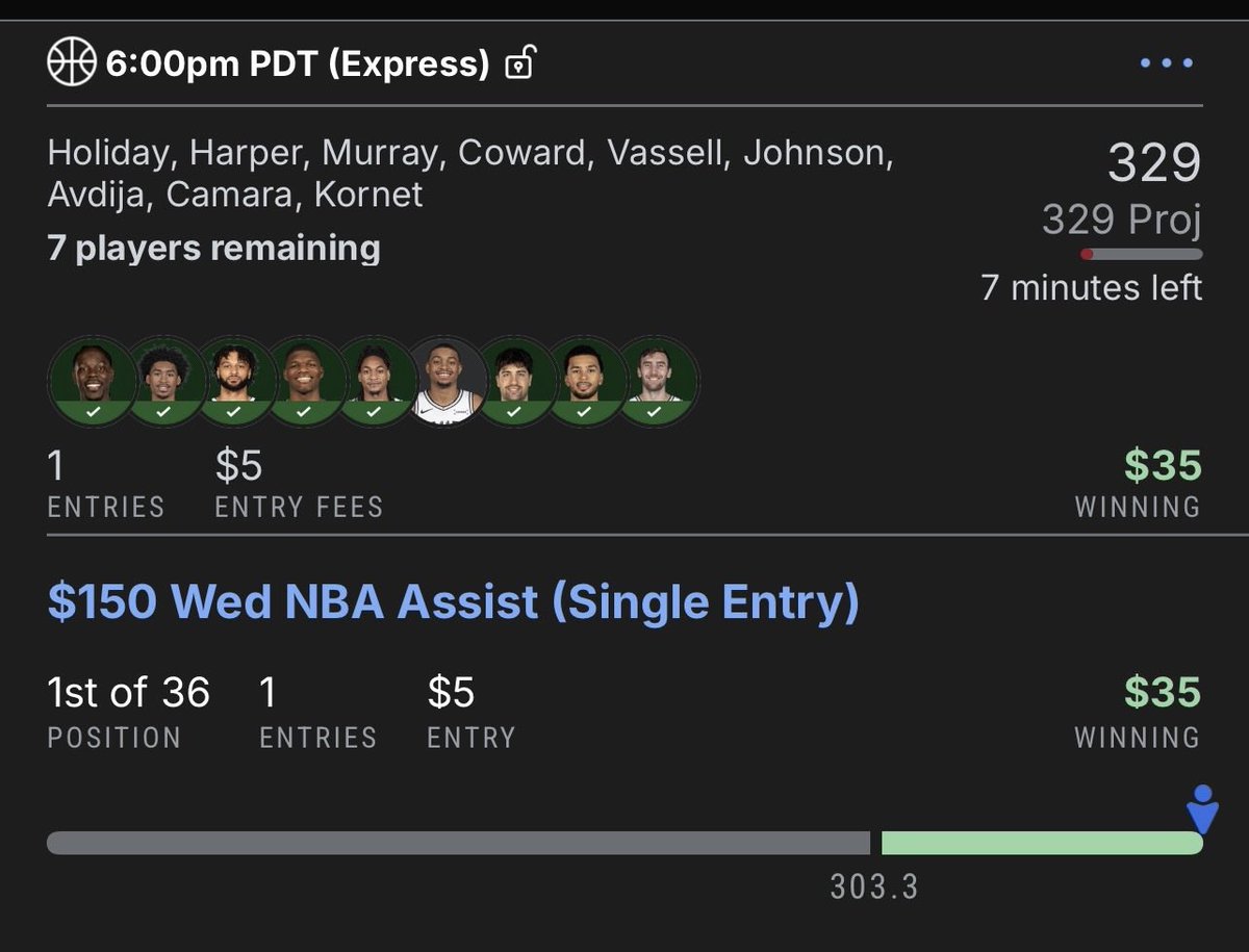 winsanitydfs's tweet photo. Not one, not two, but THREE near takedowns for NBA last night! NBA has been straight fire these past few months. MLB is starting to get hot as well. Join the Degens Discord for FREE today! DM me or @AJG_DFS for access! https://t.co/kMF21h75WF