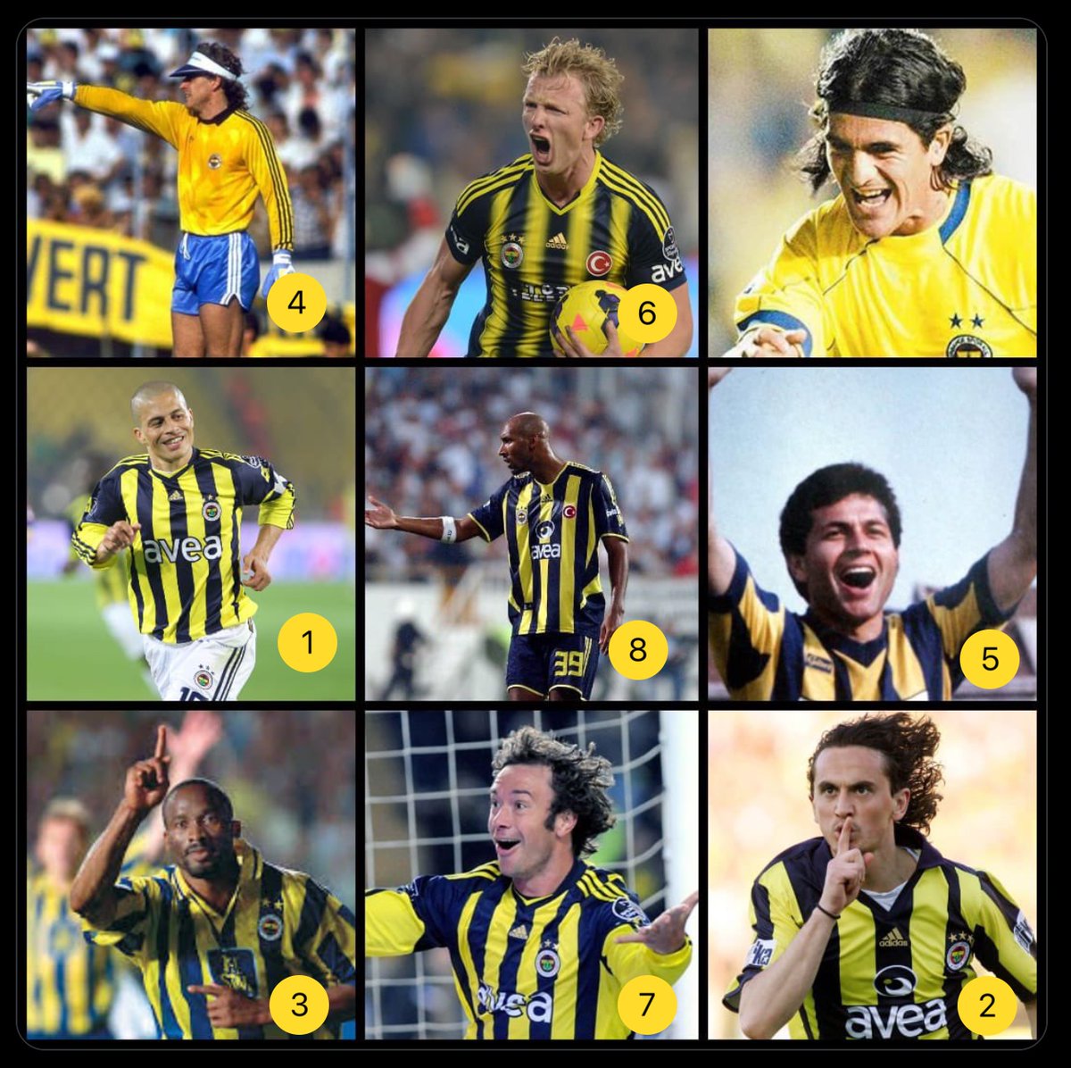 bulentpartal's tweet photo. @siyahcoraplilar Bugünün futbol iklimi ve şartlarına göre yoğrulmuş ama Fenerbahçe DNA'sına göre de ... bazısı listeye giremedi ... https://t.co/xXQdBViKu3