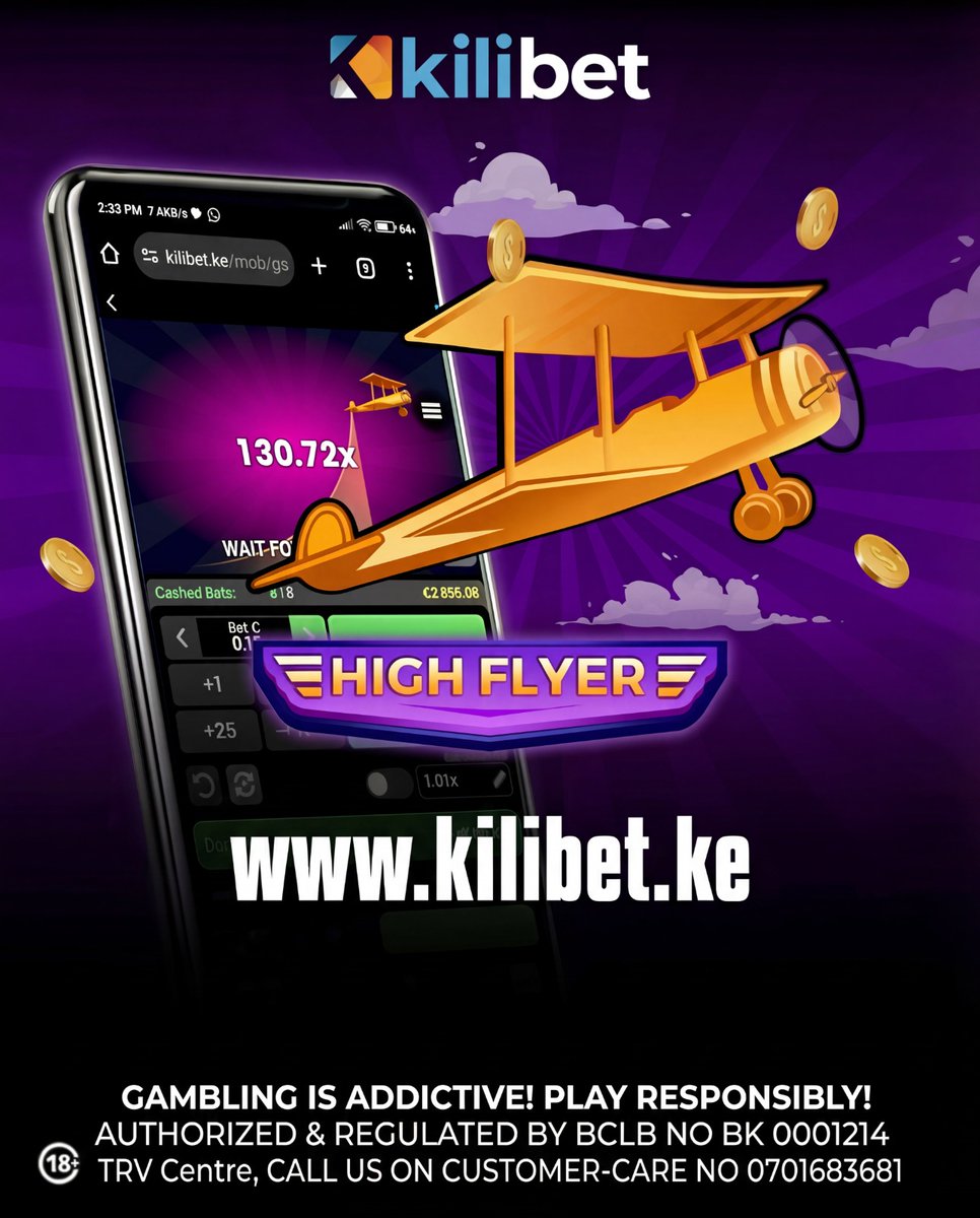 kilibet_ke's tweet image. High Flyer is live ✈️🧡

Watch it rise. Time your move.

📈 Multiplier climbs
⏱️ Cash out anytime

Test your timing ✨
Ready to fly? 🛫

18+ | Play Responsibly

#Kilibet #HighFlyer #PlaySmart