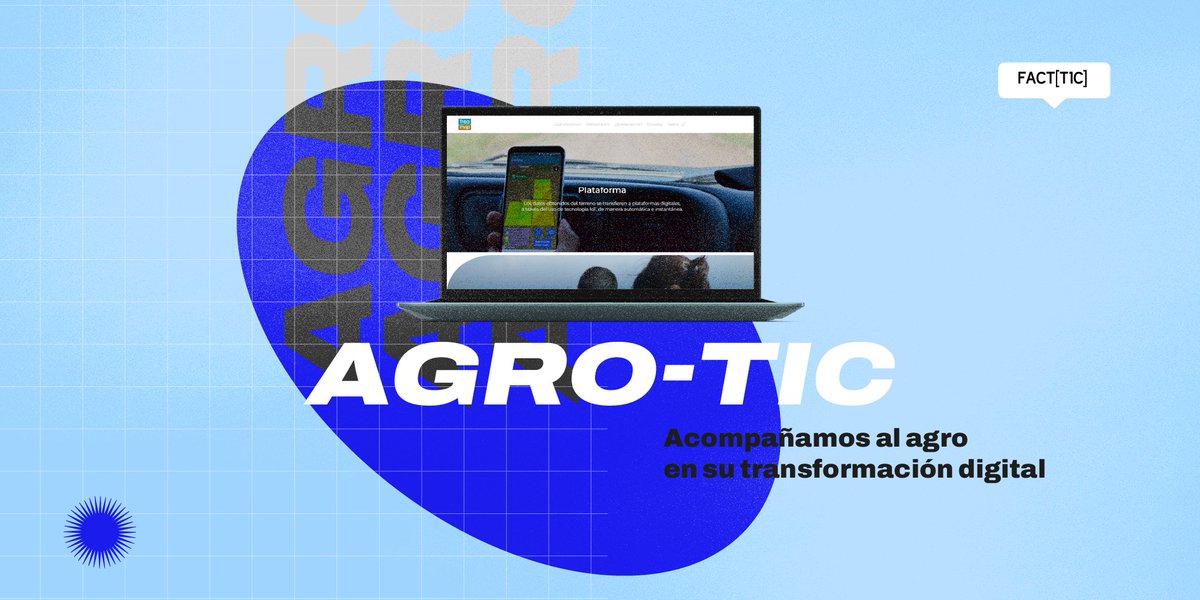 facttic's tweet photo. 🌱 Formamos una red de innovación tecnológica con el objetivo de transformar el sector agropecuario a través de soluciones concretas, colaborativas y sostenibles.

¿Querés saber más? escribinos a agrotic@facttic.org.ar https://t.co/kbVpZXJTC9