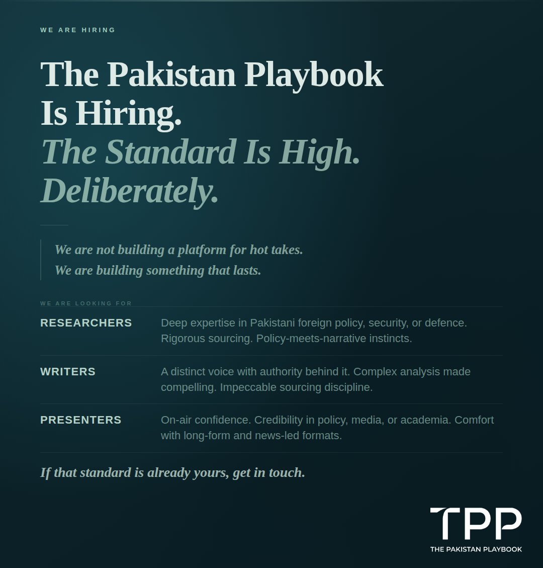 The Pakistan Playbook tweet media
