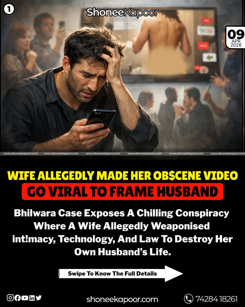 Woman Makes 0bscen3 Video Of Herself To Blackmail Husband In Rajasthan’s Bhilwara

How far can someone go to destroy the very person they once lived with?
When relationships turn into calculated traps, what chance does an innocent man even have?

From viral content to a planned