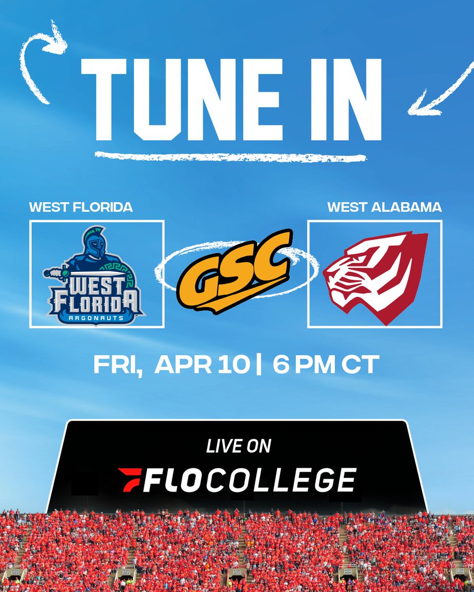 FloCollegeBSB's tweet image. It’s go time. ⚾️

@UWF_Baseball vs @UWABaseball1. This Friday @ 6 PM CT Live and FREE on FloCollege's YouTube Channel.

📺: flosports.link/4c8Kzjk  #GSC

#GSC