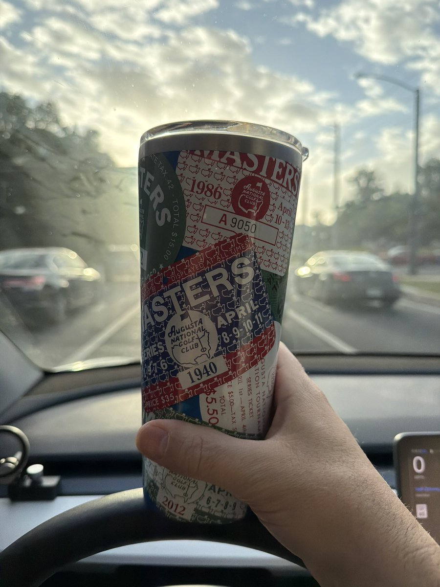 delatorre's tweet image. Last practice before the spring game. Happy Masters Thursday