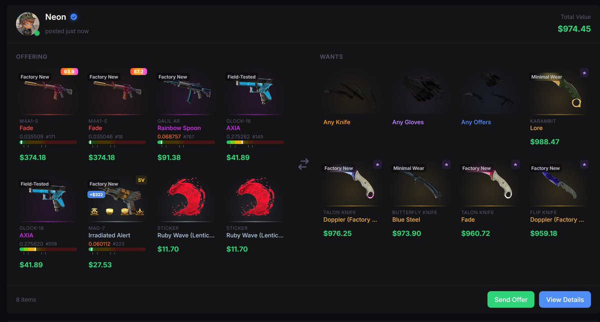 Neon - 💸BUYING SKINS💸 tweet media