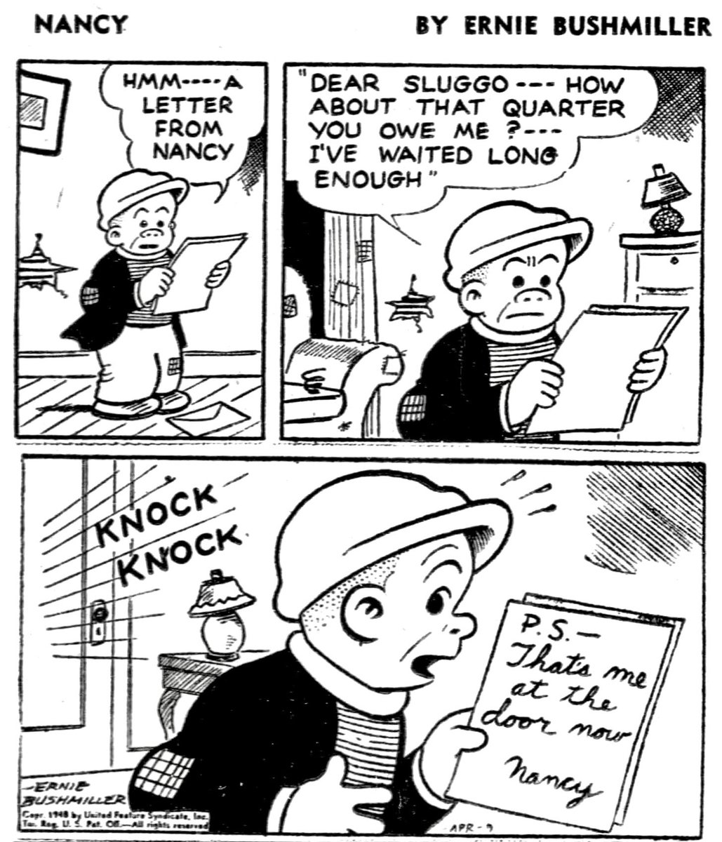 Nancy Comics by Ernie Bushmiller tweet media