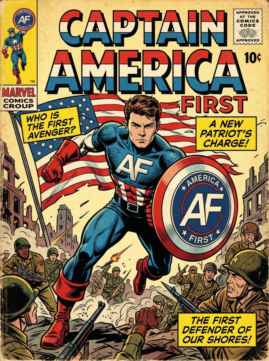 America First tweet media