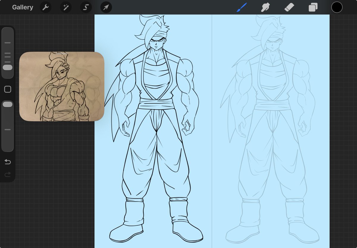 Revamping my old OC Calama
#DBZ 
#art 
#dbzoc