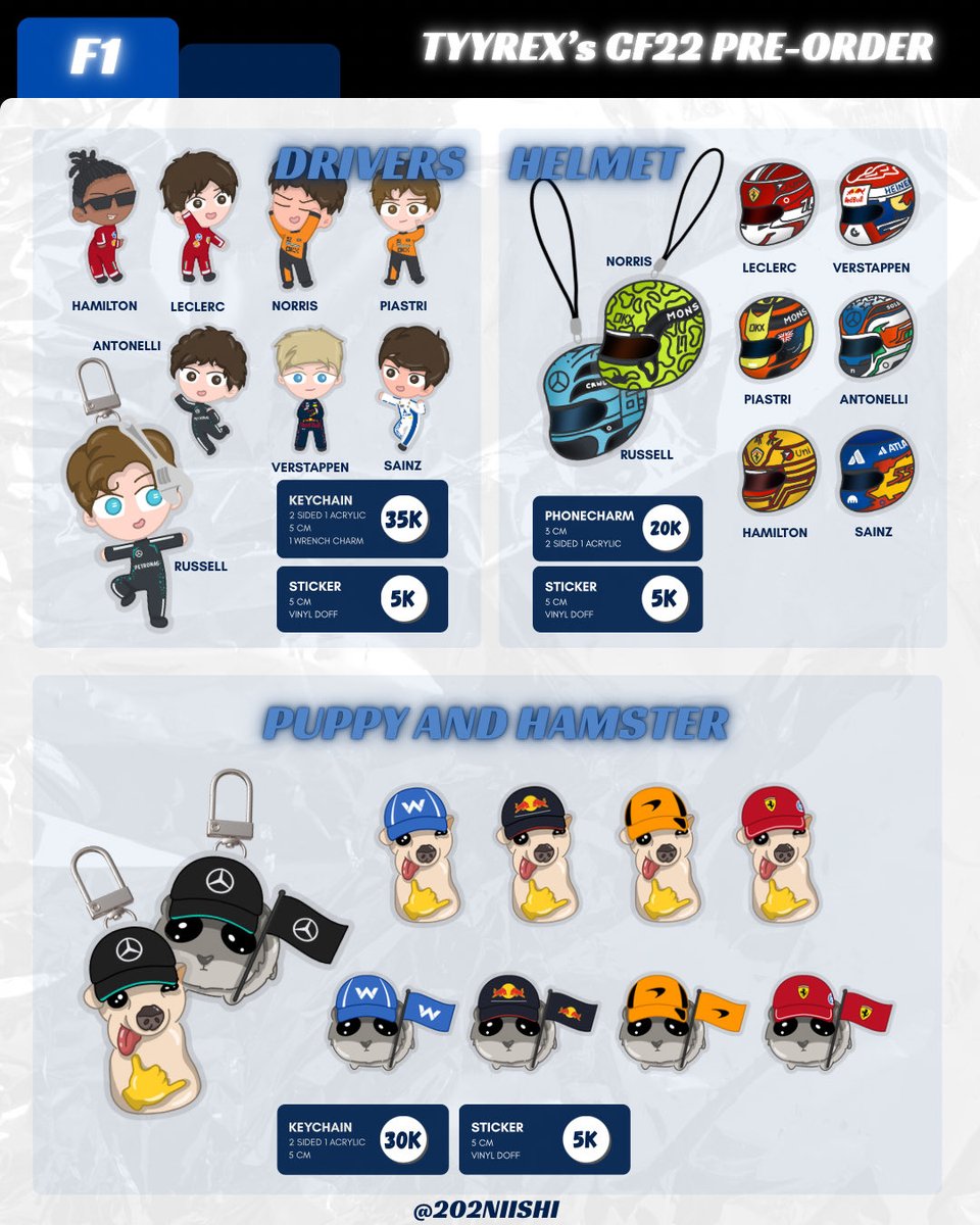 202NIISHI's tweet photo. TYYREX’s #CF22 catalogue n preorders are out!
( ♡ + ↻ appreciated! )

📆 9 - 20 April 
📦 Mail Order &amp; Pick Up #Comifuro22 (The Three Monkeeteers)

⋆˚𝜗𝜚 ENHYPEN + FORMULA 1 ( F1 ) 𝜗𝜚˚⋆
🔗 : https://t.co/eTWdHfAIe0

#CF22Catalogue #Comifuro22Catalogue https://t.co/3AqlzhNy6S