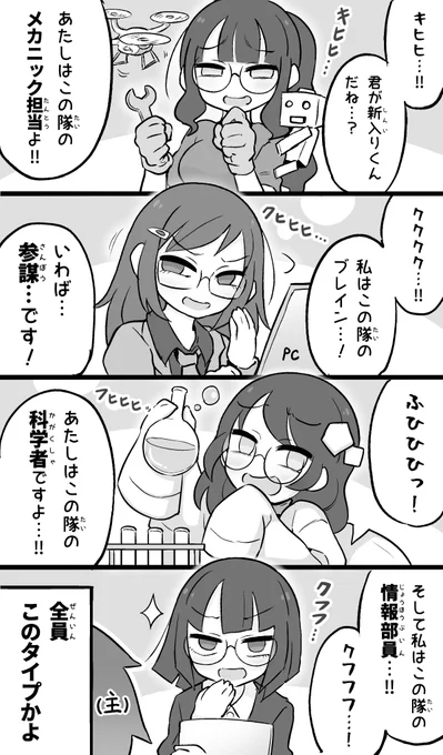 キャラが被りまくるタイプの漫画です 