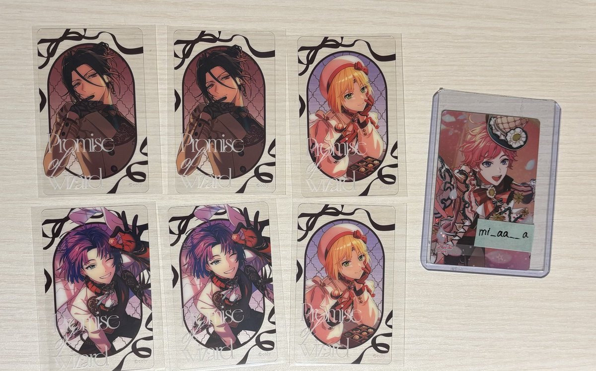 mi_aa__a's tweet photo. 【交換】まほやく Valentine's day collection バレンタイン クリアカード

譲）リケ シャイロック ムル/定価+送料
求）クロエまたは定価+送料
纏めての方優先ですがクロエ買取もします◎

枚数によってはお断りさせていただく場合がございます。
検索からでもお気軽にお声掛けください🙇🏻‍♀️ https://t.co/RnJQFrv5sz