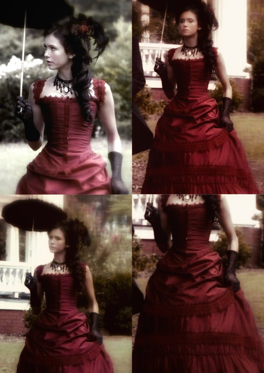 nina dobrev as katherine pierce in red dress  https://t.co/4l3t2JFG5w