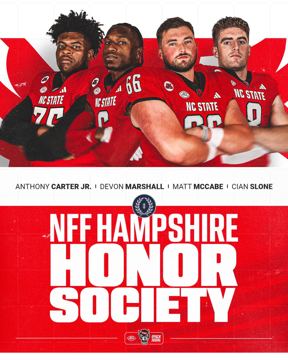 PackFootball's tweet image. STUDENT-athletes! Congrats to our NFF Hampshire Honor Society honorees.

bit.ly/4dVHcyL

#1Pack1Goal | @NFFNetwork