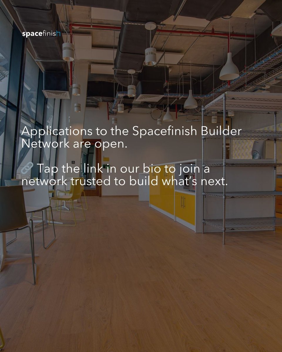 If you’re a Designers/Architects, Site Manager/Engineer, Site Admin, QA/QC Technician or Project Manager based in Lagos or Abuja this is your shot to join the network trusted by top global brands.

🔗 Tap zurl.co/mQD3a to apply. #Spacefinish #SFBuilderNetwork