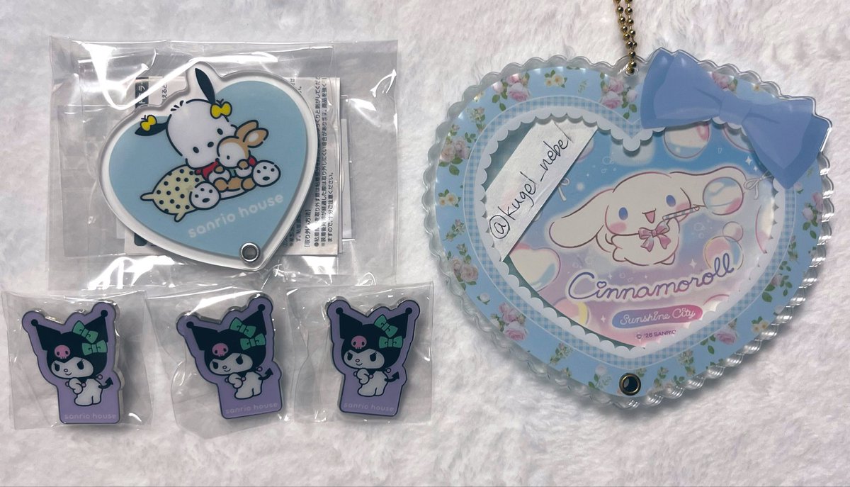 kugel_nebel's tweet photo. 【交換】サンリオ サンリオハウス sanrio house スライドミラー ミラー ピンバッジ ルミネ

譲:クロミ ポチャッコ

求:ピンバッジ シナモロール

求めはピンバッジのみです。
ミラー⇄ピンパッジ可。
池袋手渡し、郵送。
お気軽にお声掛け下さい。 https://t.co/zFAsFGVLMp