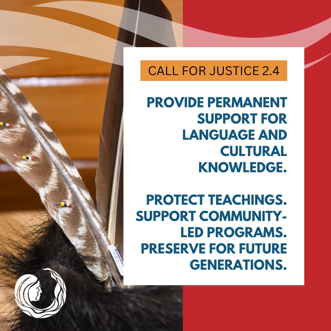 NWAC_CA's tweet photo. Call for Justice 2.4:
Protect and preserve Indigenous knowledge.
What we carry forward shapes future generations.
#MMIWG2S #CallsForJustice #IndigenousKnowledge #KnowledgeKeepers https://t.co/4WsW8bonGi