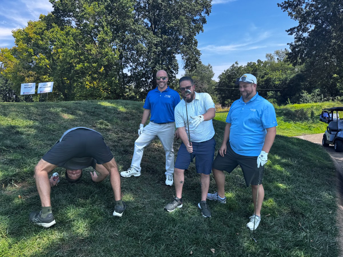 IFMASTL's tweet image. #ThrowbackThursday to sunshine, sponsor tents, raffle wins, and a few golf shots we’re still talking about ☀️🏌️‍♂️😄

One of our favorite IFMA St. Louis traditions, and these photos say it all. Tag someone you’d want on your next foursome.

#IFMAStLouis #FacilityManagement