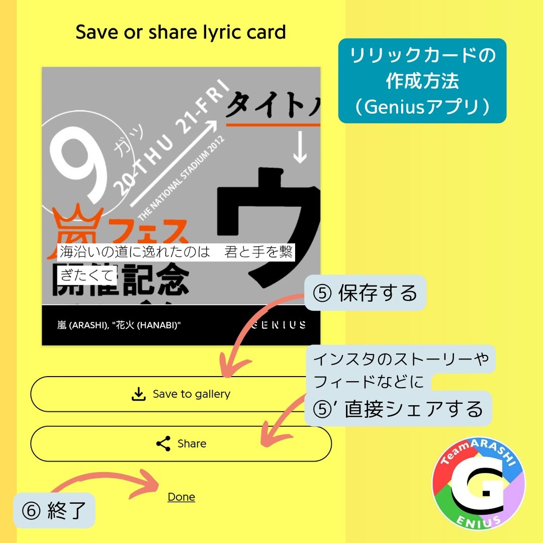 ARASHIxTeamGenius tweet media