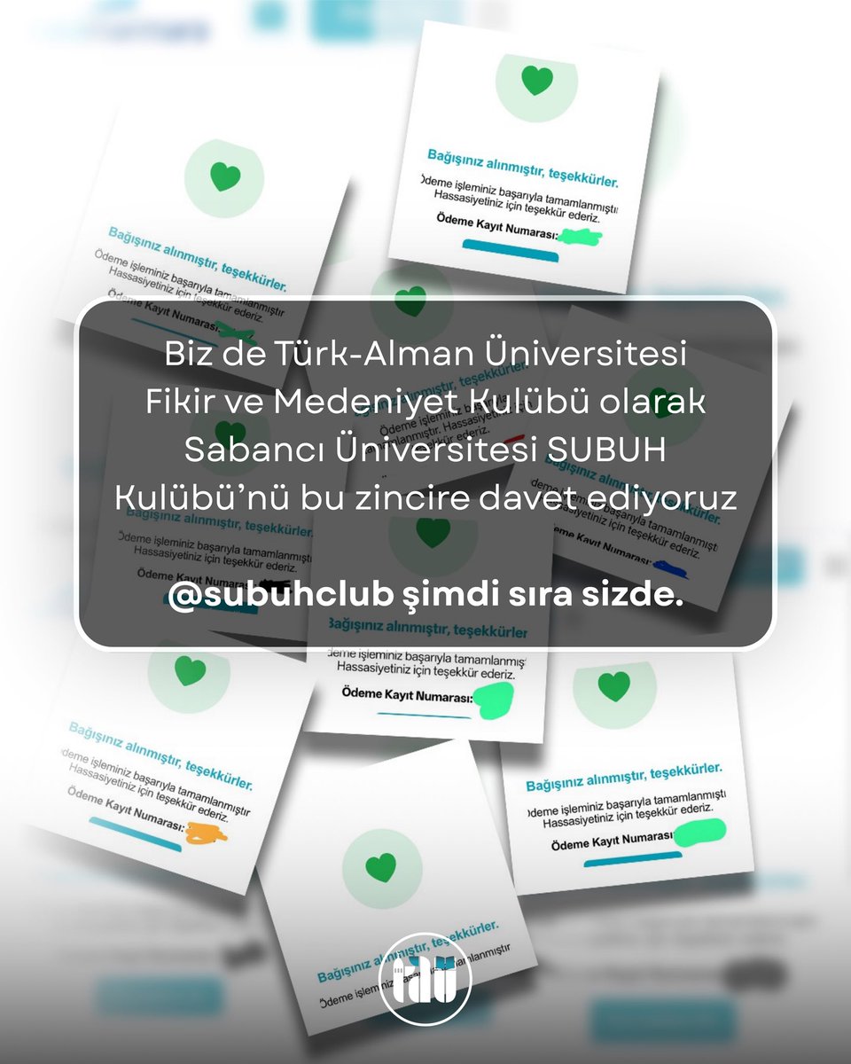 zweifluegeligen's tweet photo. ÖZGÜRLÜK FİLOSU BİZİ BEKLİYOR! 

Mescid-i Aksa bir aydan fazladır ibadete kapalı.

30 Mart 2026 tarihinde, İsrail hapishanelerindeki Filistinli mahkumların yaşam haklarını ihlal eden yasa, İsrail Meclisi'nde onaylandı.

Gazze ablukasını kırmak ve yaşananları dünyaya duyurmak için, Özgürlük ve Sumud Filosu, 12 Nisan’da 100’ü aşkın gemi ve tekneyle Akdeniz’e açılacak.

Üniversiteli gençler olarak bizler de aktivistleri denizlerde yalnız bırakmayacağız. Filonun ihtiyaçları için hep beraber bir infak zinciri başlatıyoruz.

Yıldız Teknik Üniversitesi Fikrî Araştırmalar Kulübü'ne (@ytufarkk) bizleri bu hayra davet ettikleri için teşekkür ediyor, biz de Türk-Alman Üniversitesi Fikir ve Medeniyet Kulübü olarak Sabancı Üniversitesi SUBUH Kulübü’nü bu zincire davet ediyoruz

@subuhclub şimdi sıra sizde.