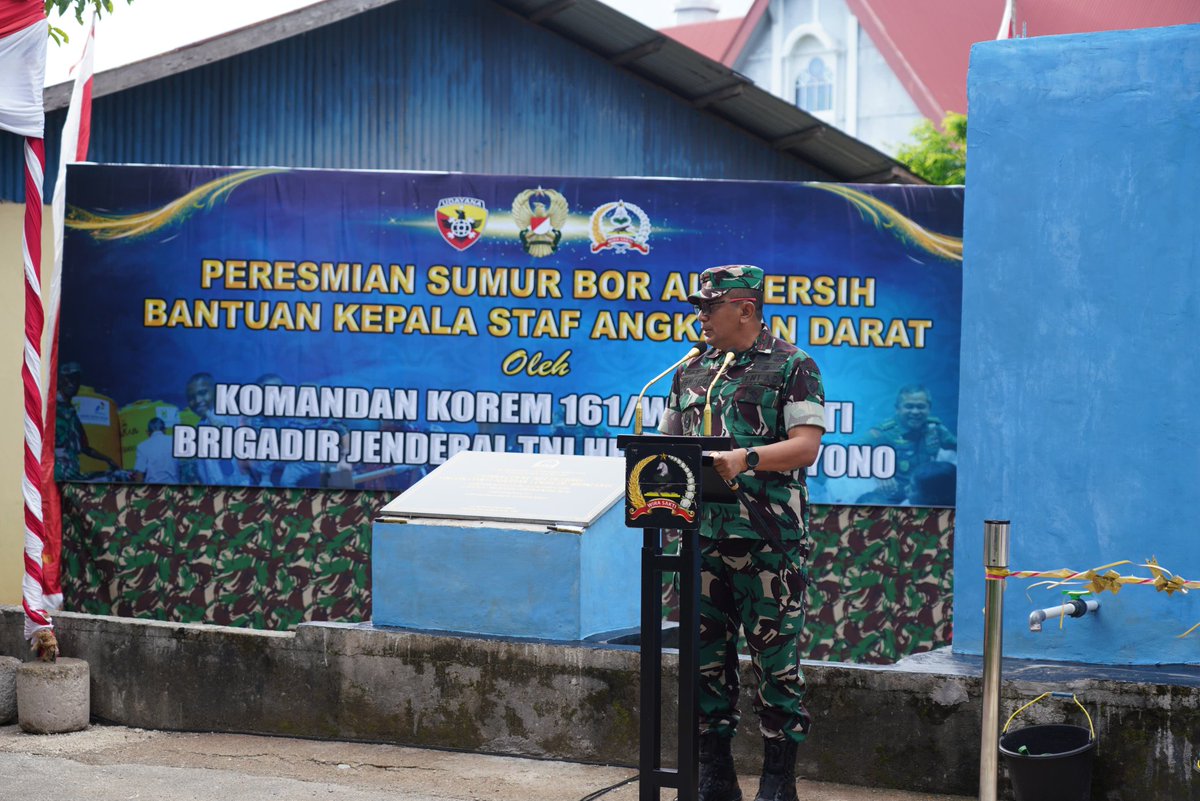 KOREM161WS's tweet photo. *“Setetes Air, Sejuta Harapan: Sumur Bor TNI AD Hadir untuk Anak Panti di Sikumana”* https://t.co/uzqbCjGABn
