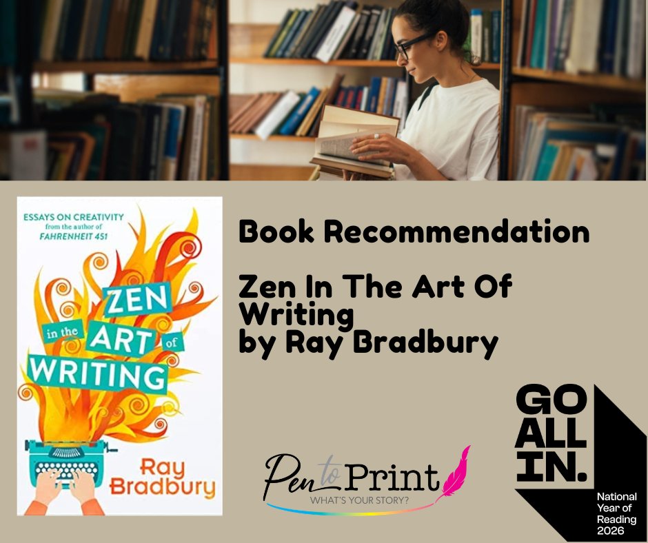 Pen_to_Print's tweet image. Non-Fiction Book Recommendation

Zen In The Art Of Writing by Ray Bradbury

#goallin #nationalyearofreading #bookrecommendation @go_all_in_2026